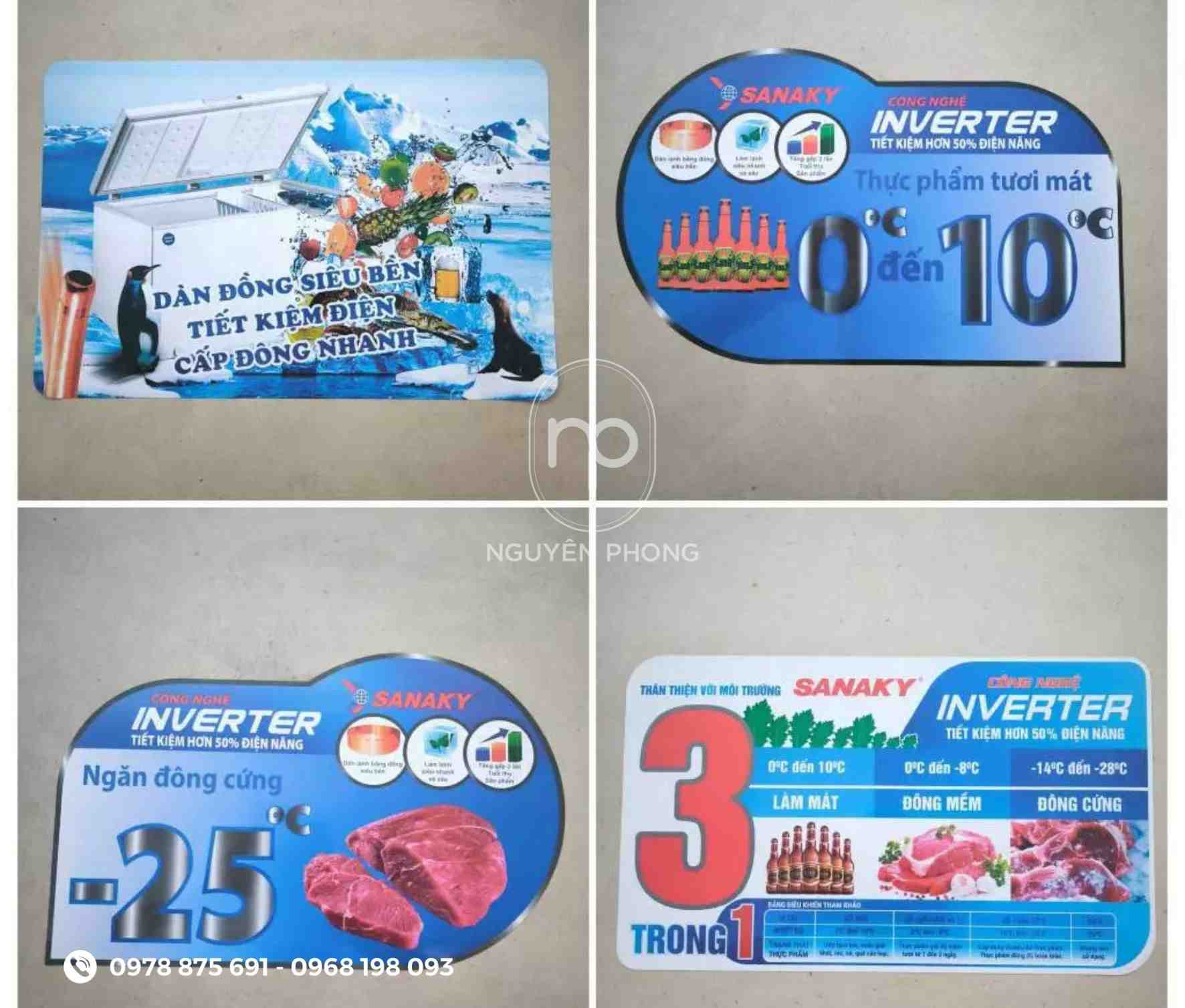 Mẫu tem nhãn đồ gia dụng 